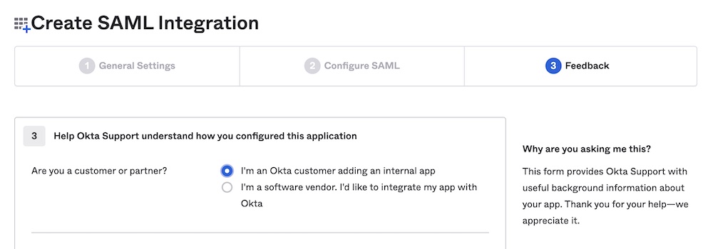 Okta feedback